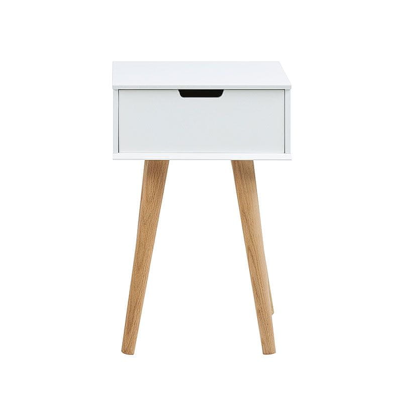 Design Scandinavia Nočný stolík so zásuvkou Marika, 63 cm